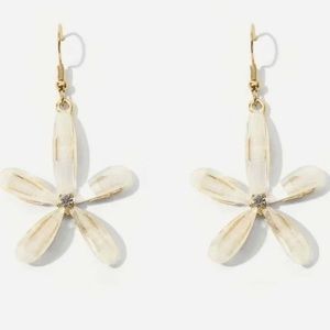 LAST! Boho flower statement earrings